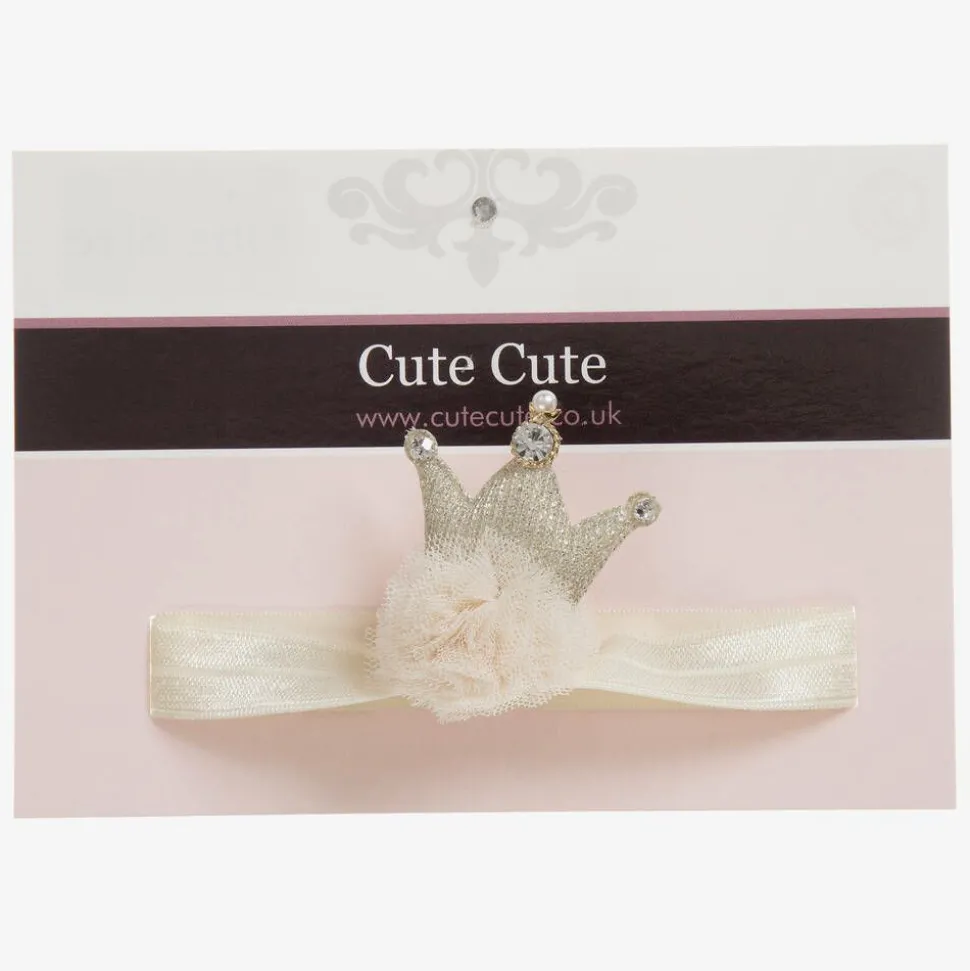 Ivory Crown Headband (4cm)