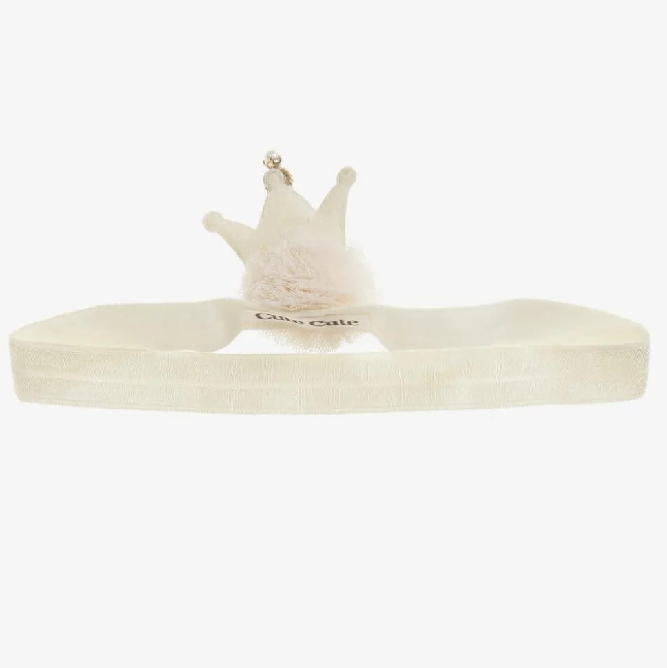 Ivory Crown Headband (4cm)