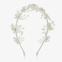 Ivory Crystal & Pearl Hairband