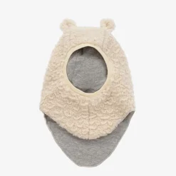 Ivory Faux Fur Teddy Bear Balaclava