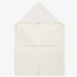 Ivory Hooded Cotton Baby Towel (92cm)
