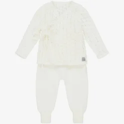 Ivory Knit Baby Trouser Set