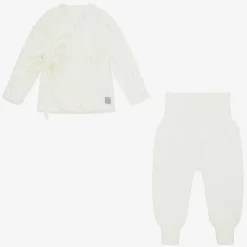 Ivory Knit Baby Trouser Set