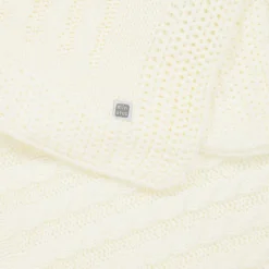 Ivory Knitted Baby Blanket (98cm)