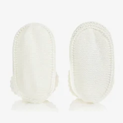 Ivory Knitted Booties