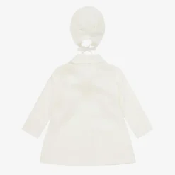 Ivory Knitted Coat & Hat Set
