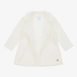 Ivory Knitted Coat & Hat Set