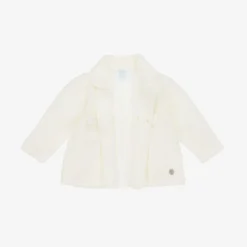 Ivory Knitted Pram Coat & Hat Set