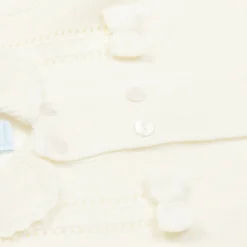 Ivory Knitted Pram Coat & Hat Set