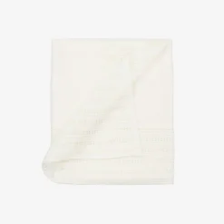 Ivory Knitted Shawl (116cm)