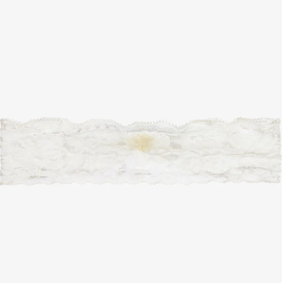 Ivory Lace & Pearl Headband