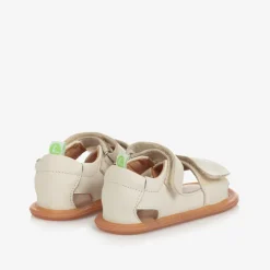 Ivory Leather Baby Sandals