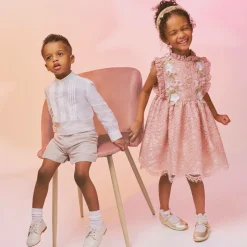 Ivory Leather Brogue Shoes