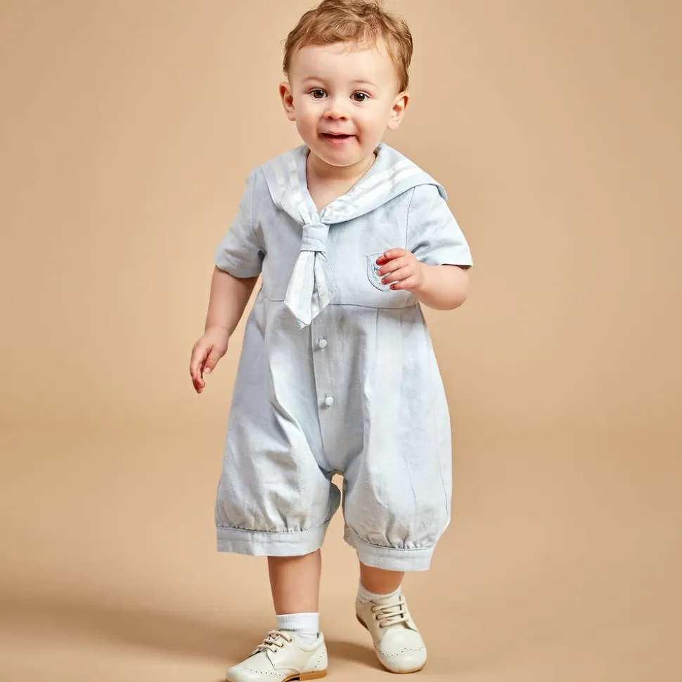 Ivory Leather Brogue Shoes