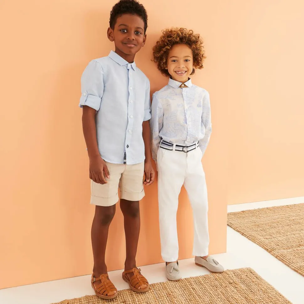 Ivory Leather Brogue Shoes