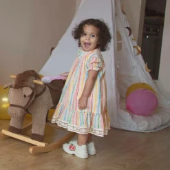 Ivory Leather Rhyton Trainers