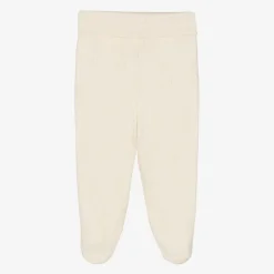 Ivory Organic Cotton Bunny Baby Trousers