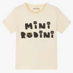 Ivory Organic Cotton Cats T-Shirt