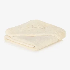 Ivory Organic Cotton Hooded Towel (75cm)