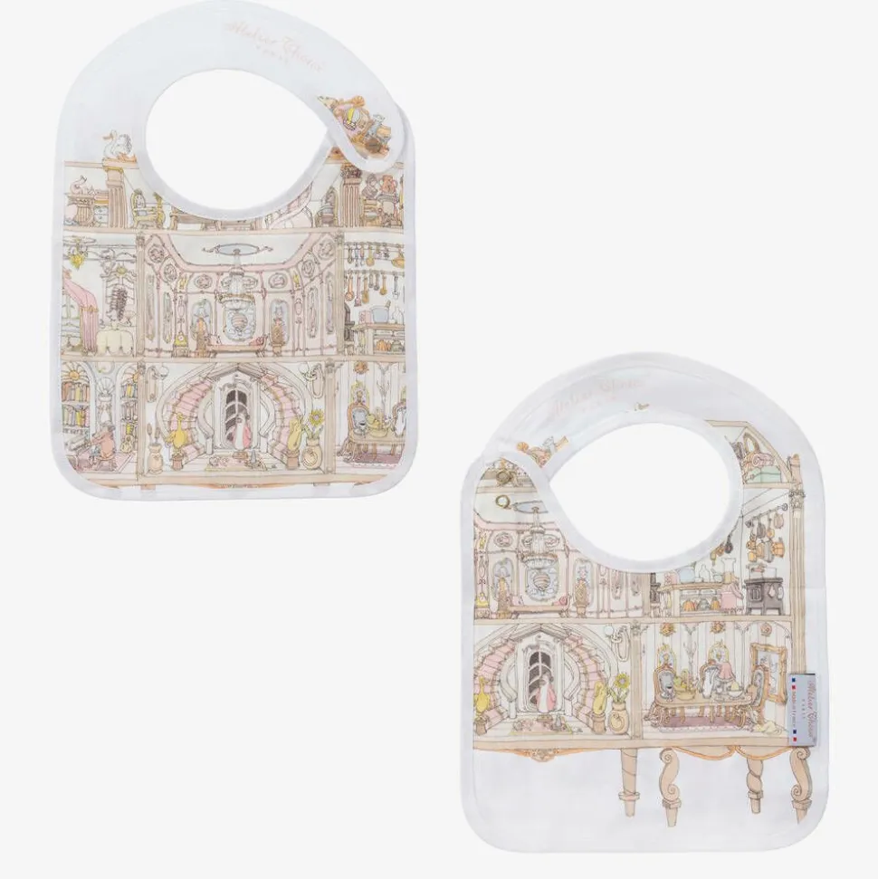 Ivory Organic Cotton Swaddle & Bib Set