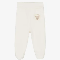 Ivory Organic Cotton Teddy Baby Trousers