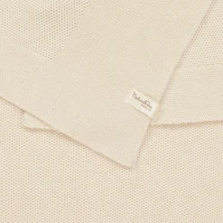 Ivory Organic Cotton-Knit Blanket (100cm)