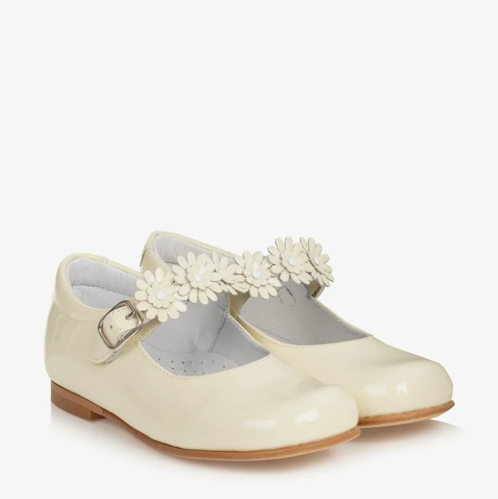 Ivory Patent Leather Shoes