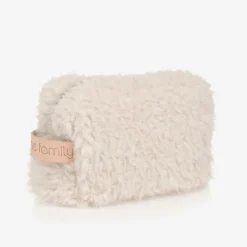 Ivory Sherpa Fleece Pouch (32cm)