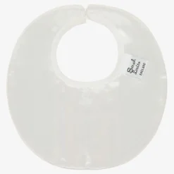 Ivory Silk Baby Bib