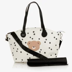 Ivory Spotted Baby Changing Bag (50cm)