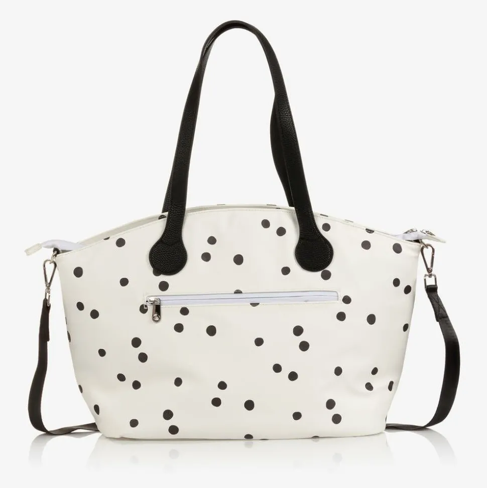 Ivory Spotted Baby Changing Bag (50cm)