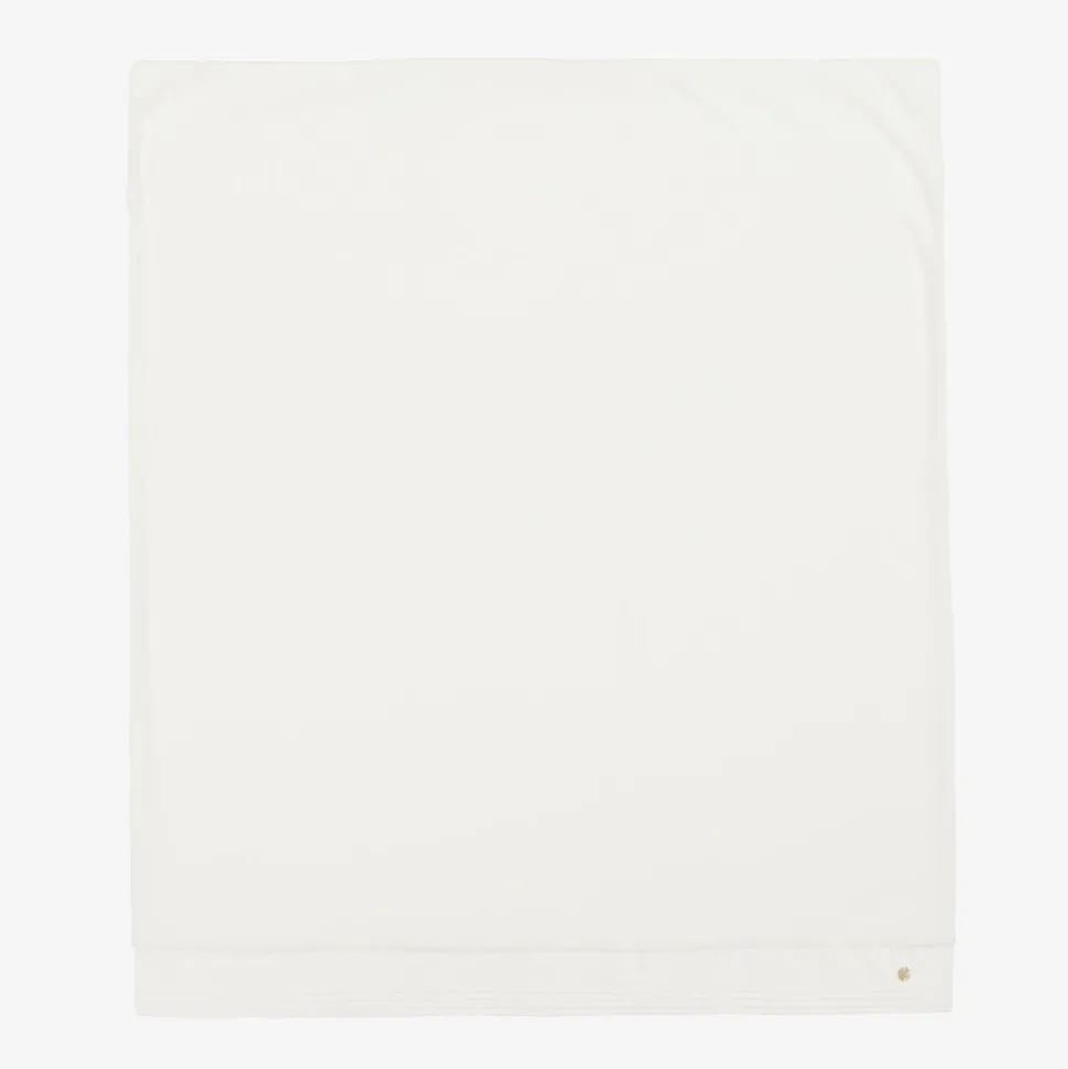 Ivory Velour Baby Blanket (87cm)