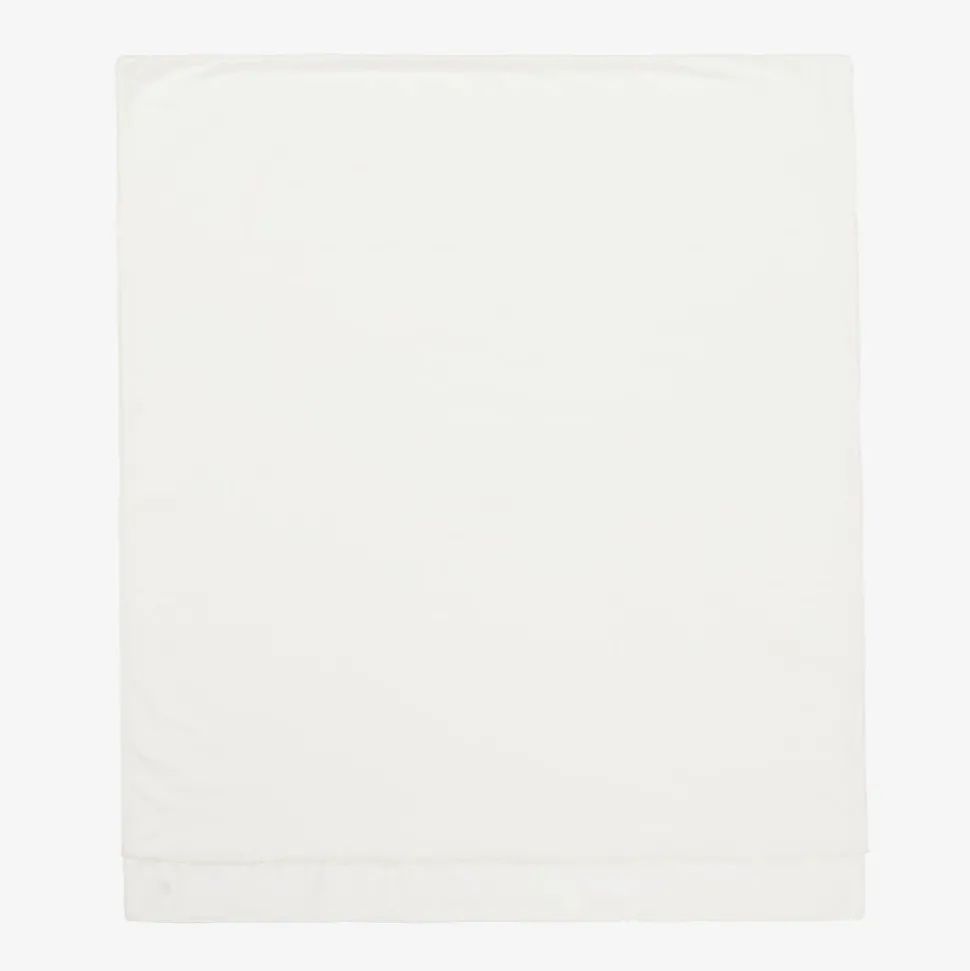 Ivory Velour Baby Blanket (87cm)