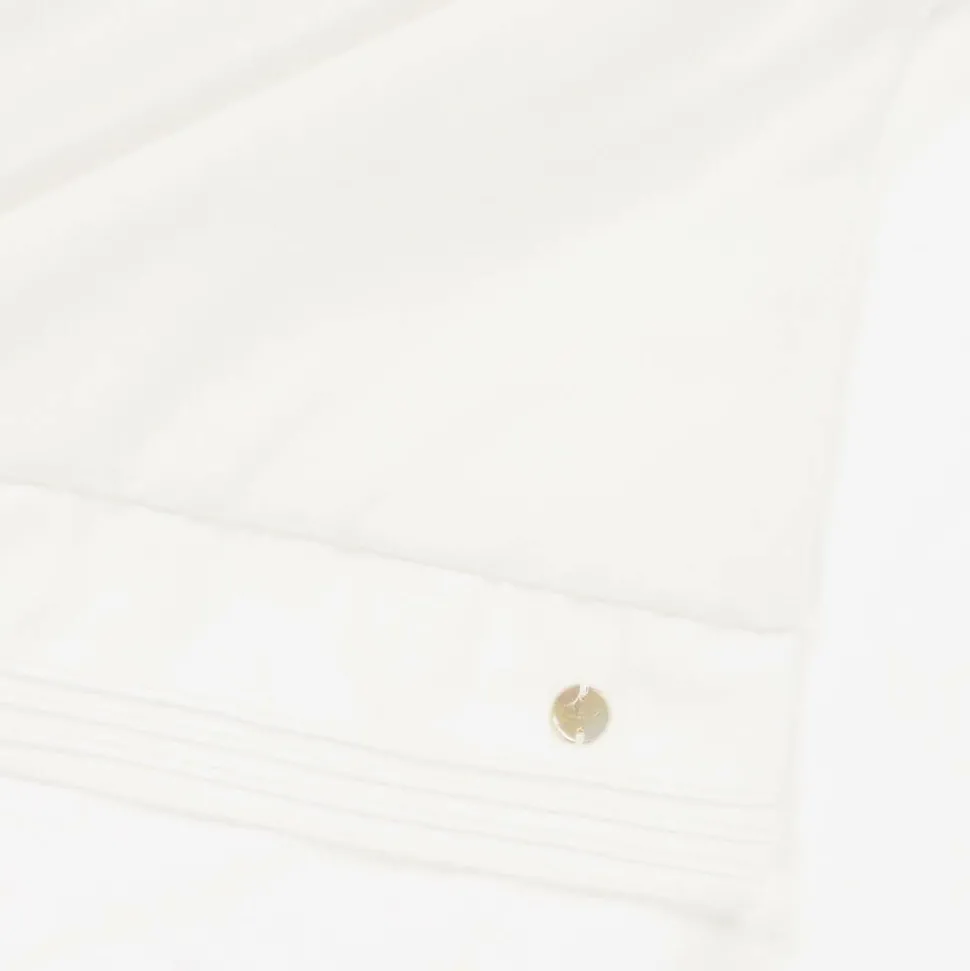 Ivory Velour Baby Blanket (87cm)