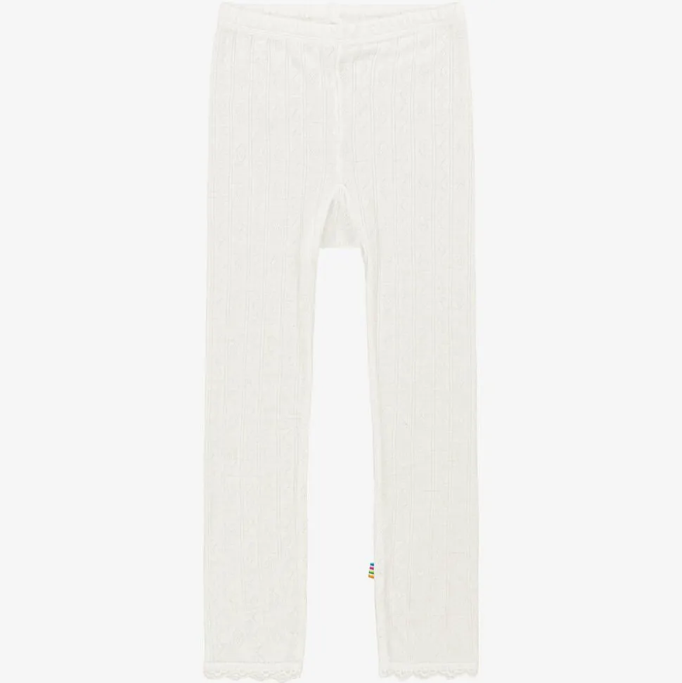 Ivory Wool & Silk Leggings