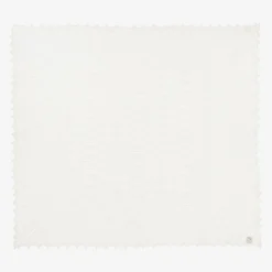 Ivory Wool Baby Shawl (130cm)