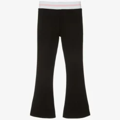 Junior Girls Black Viscose Jersey Trousers