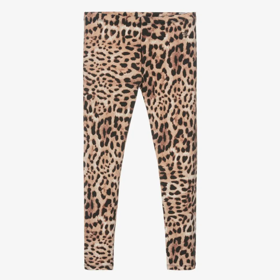 Junior Girls Cotton Leopard Print Leggings