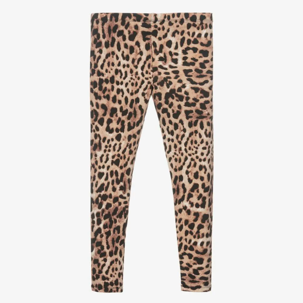 Junior Girls Cotton Leopard Print Leggings