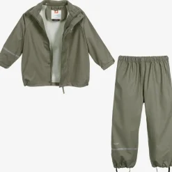 Khaki Green 2 Piece Rainsuit