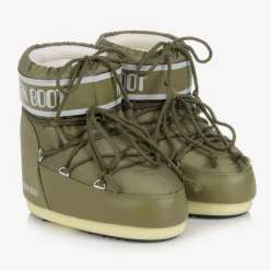 Khaki Green Icon Short Snow Boots