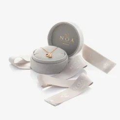 18kt Rose Gold Diamond Elephant Necklace (38cm)