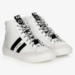Leather High-Top Logo Trainers