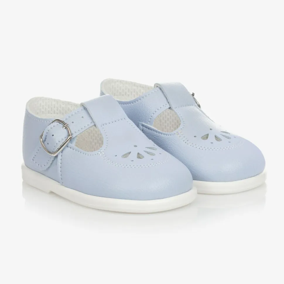 Light Blue T-Bar Shoes