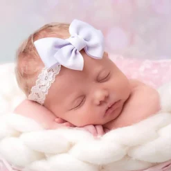 Lilac Purple Bow Headband