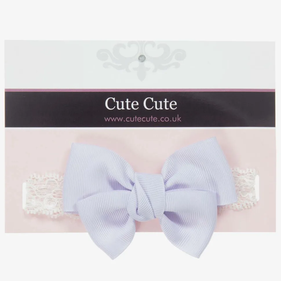 Lilac Purple Bow Headband