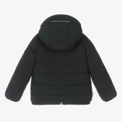 Navy Blue & Red Reversible Puffer Jacket