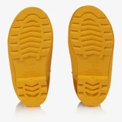 Navy Blue & Yellow Rain Boots