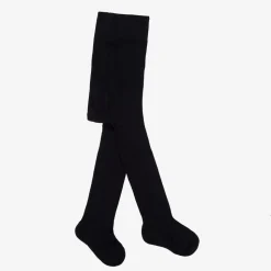 Navy Blue Cotton Baby Tights