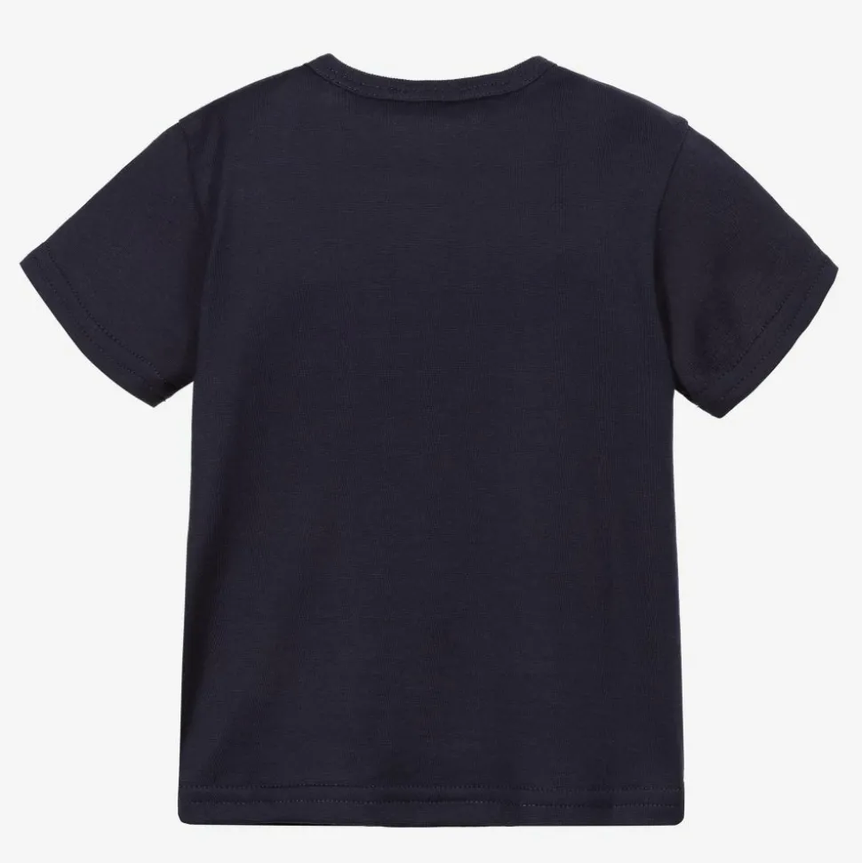 Navy Blue Cotton Baby T-Shirt